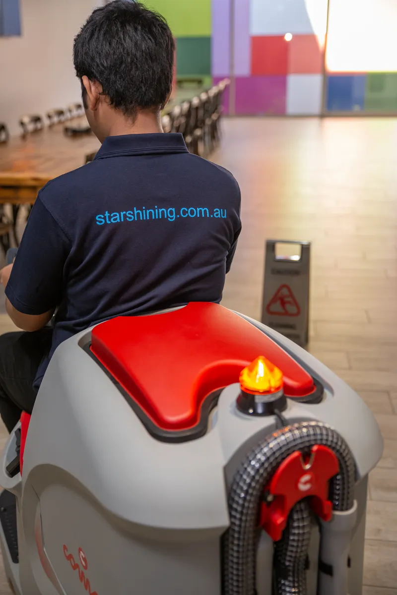 Floor Polishing & Hard-Floor Scrubbing — Star Shining