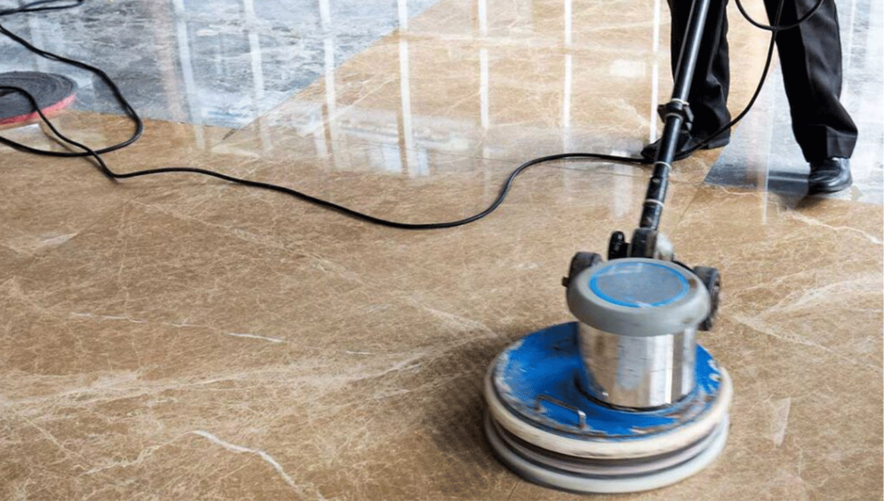 Polishing floors 